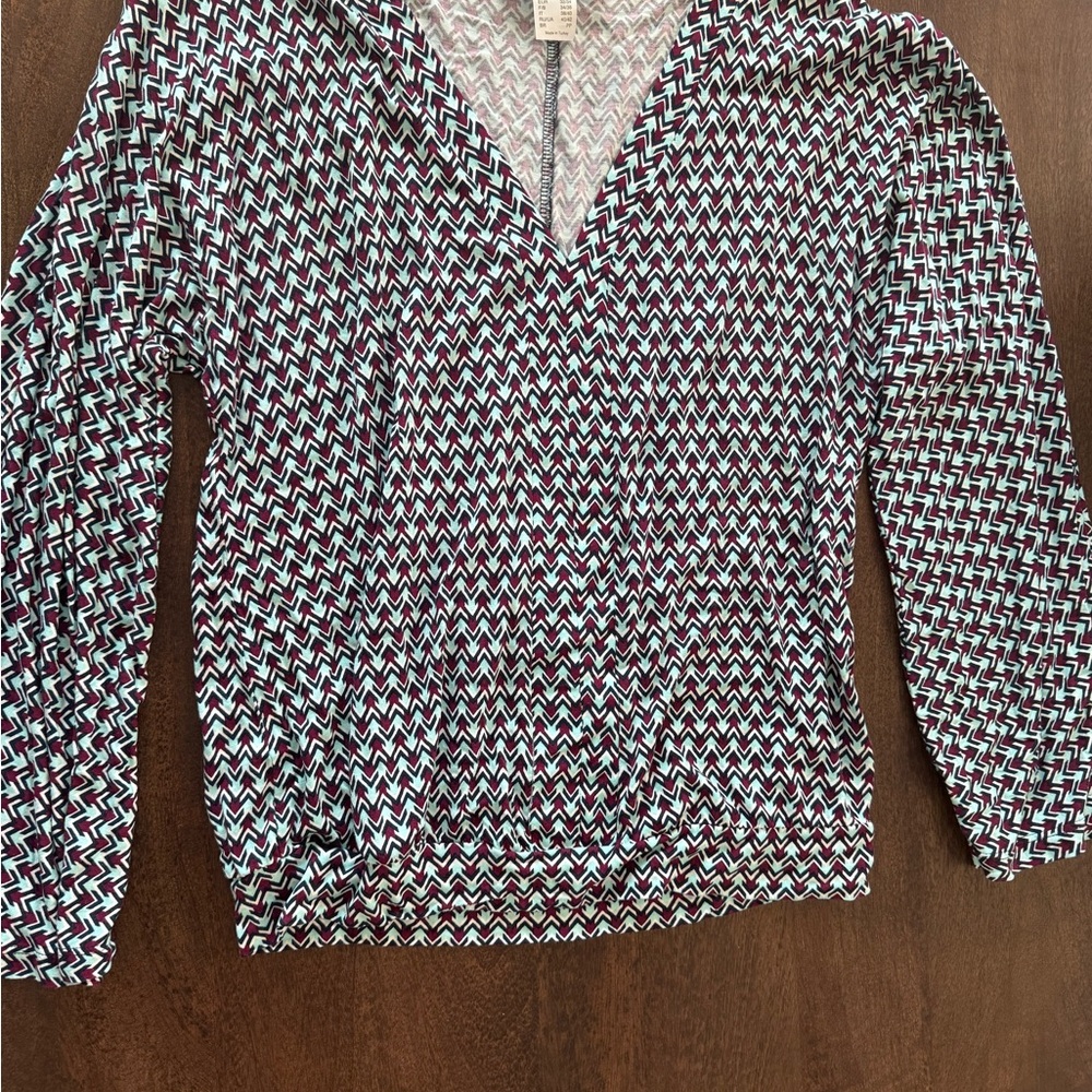 Lascana Venus  Chevron Women's Blouse - Black and White